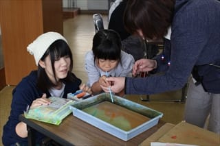 写真：体験コーナーの様子