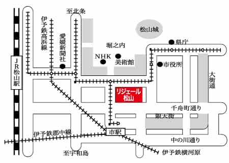 地図:リジェール松山