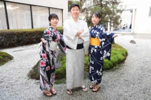 浴衣登校の様子