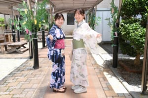 浴衣登校の様子