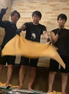 熱波体験の様子