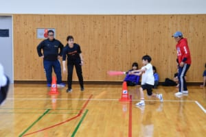 ソフトボール教室の様子