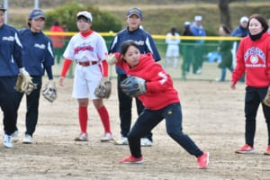 ソフトボール教室の様子