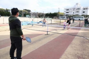 スポーツを楽しんでいる様子