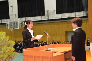 入学式の様子