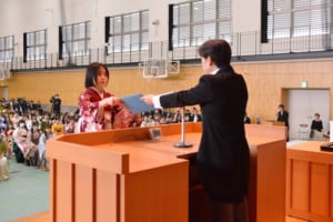卒業式の様子