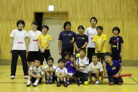 グアムの小学生との交流の写真